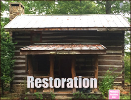 Historic Log Cabin Restoration  Hayden, Alabama